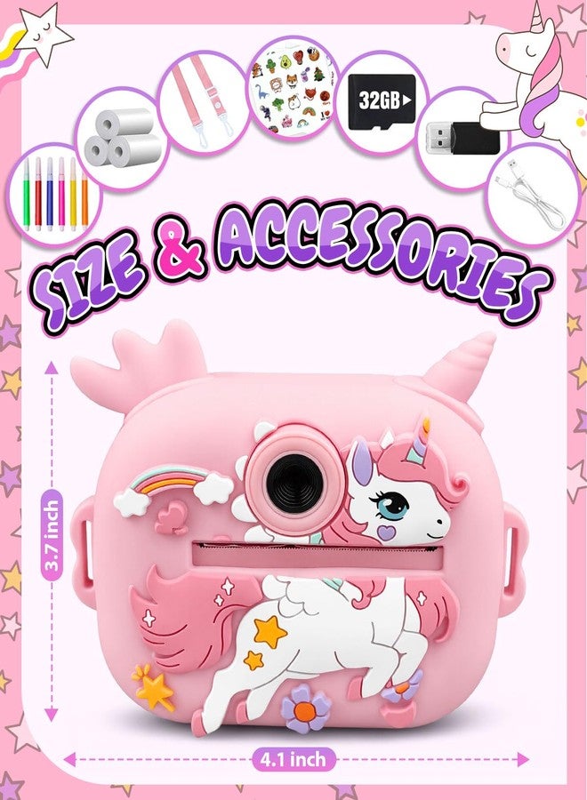 Torlaist Kids Camera Instant Print, 1080P Kids Instant Cameras with Photo Printing and Fun Learning, Christmas Stuffers Birthday Gifts for Girls Age 3-12, Portable Toy for 3 4 5 6 7 8 9 10 Girls Boys, Pink - Image 5